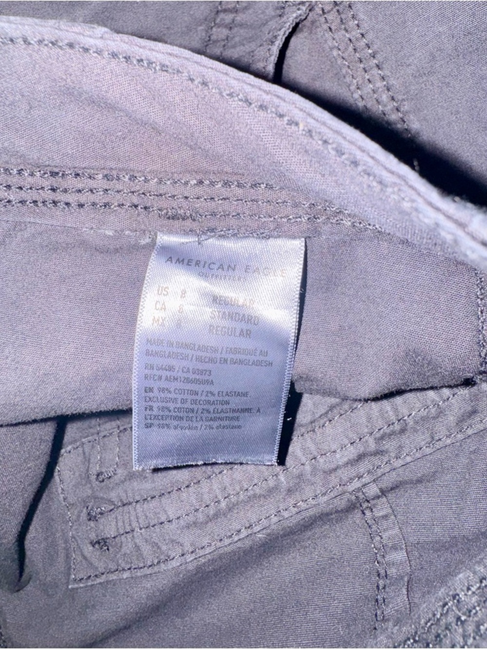 NWT American Eagle Outfitters Black Cargo Pants "Baggy Jogger" - Picture 10 of 11